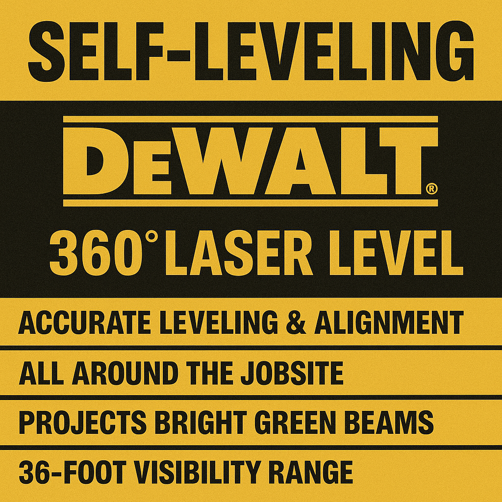DeWalt Laser Level Multi-line Green Self-Levelling DCE0811D