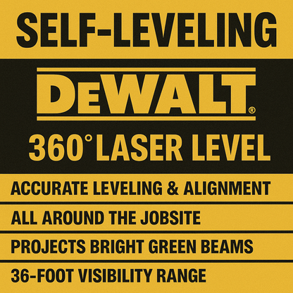 DeWalt Laser Level Multi-line Green Self-Levelling DCE0811D
