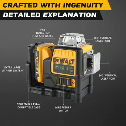 DeWalt Laser Level Multi-line Green Self-Levelling DCE0811D